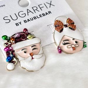 SUGARFIX by BaubleBar Santa & Mrs. Claus Christmas Earrings